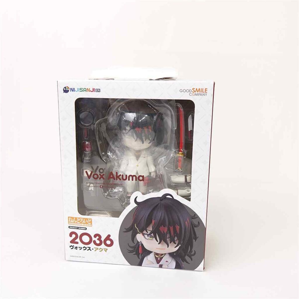3969cb7fe4094f0_1200_1200 - Vtuberグッズ買取専門店Vtrader Boxed Vox Akuma figure visible through clear window, with accessories, packaging labeled 2036